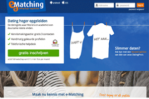 e-matching is een speciale datingsite voor hoger opgeleiden