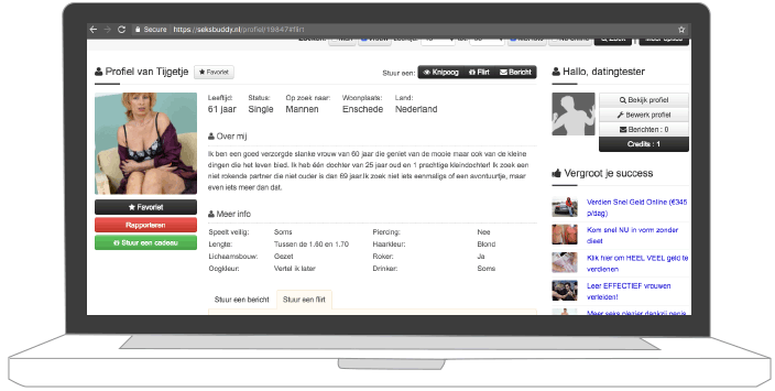 profielpagina van seksbuddy
