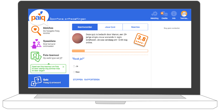 persoonlijke quiz organiseren van Paiq