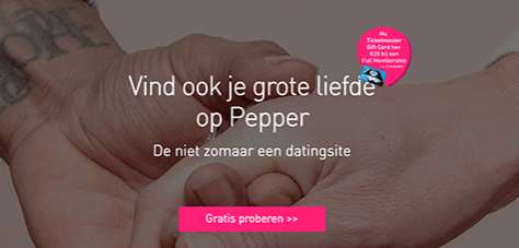 pepper datingsite voor spontane en actieve mensen!