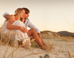 een date op het strand