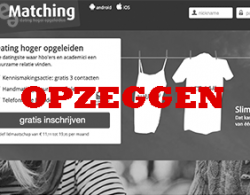 e-matching profiel opzeggen en verwijderen