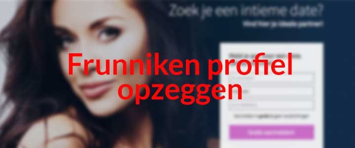 frunniken profiel snel en makkelijk opzeggen