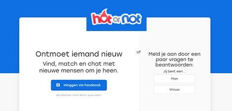 makkelijk met foto's in contact komen door Hot or Not