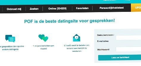 een grote internationale datingsite die ook in Nederland actief is nu Plenty of Fish