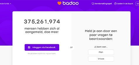 badoo homepage voor iedereen die casual datingsite zoekt