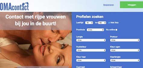 omacontact sexdating voor oudere vrouwen